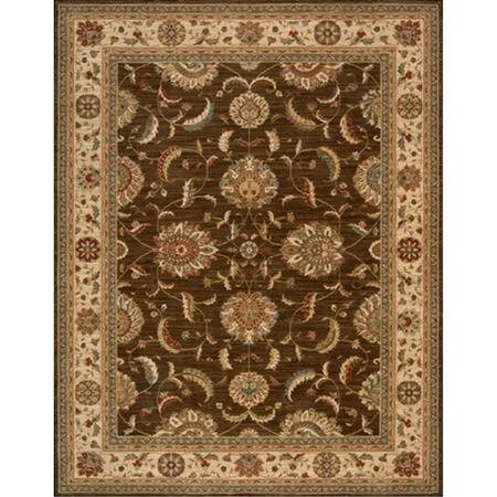 NOURISON Living Treasures Area Rug Collection Brown 5 Ft 6 In. X 8 Ft 3 In. Rectangle 99446672803